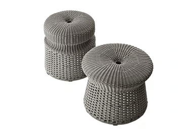 HOSPES - Polypropylene garden stool by B&B Italia Outdoor - view 2